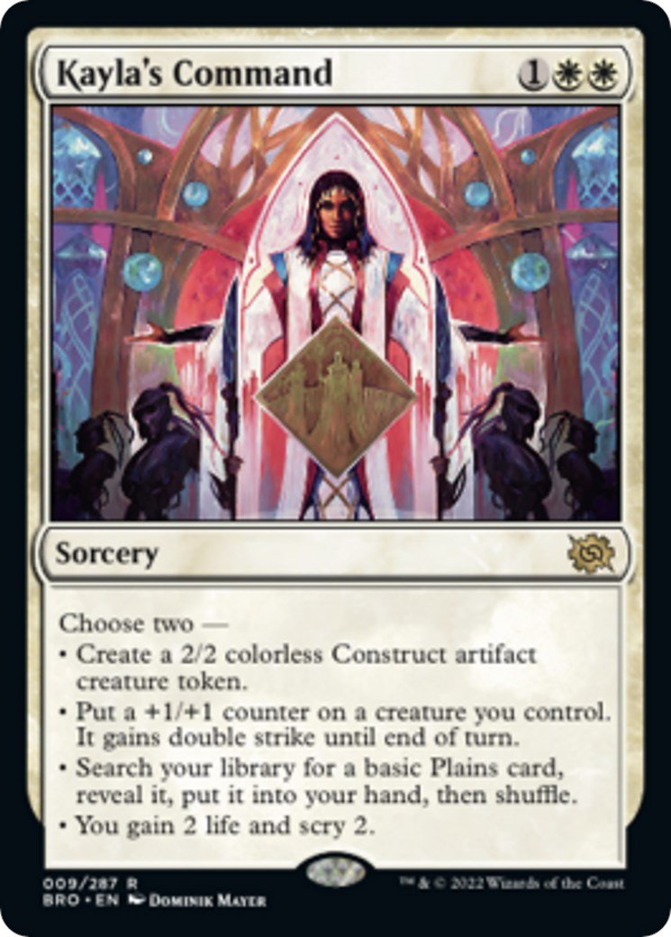 Kayla's Command [BRO - 9] - Cartes Sportives Rive Sud
