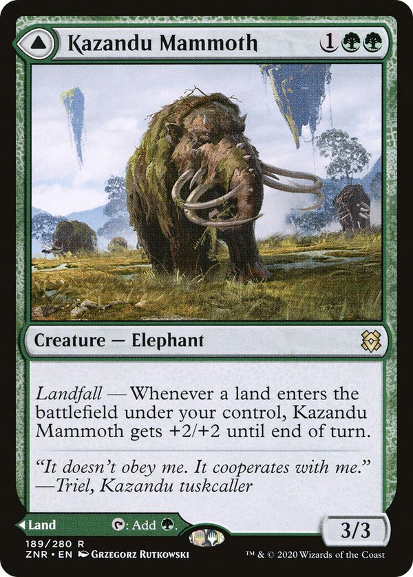Kazandu Mammoth [ZNR - 189] - Cartes Sportives Rive Sud