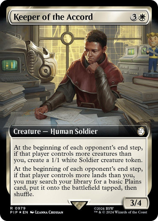 Keeper of the Accord (Extended Art) (Surge Foil) [PIP - 979] - Cartes Sportives Rive Sud