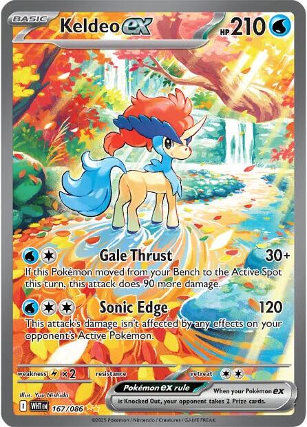 Keldeo ex - 167/086 [WHT - 167/086] - Cartes Sportives Rive Sud