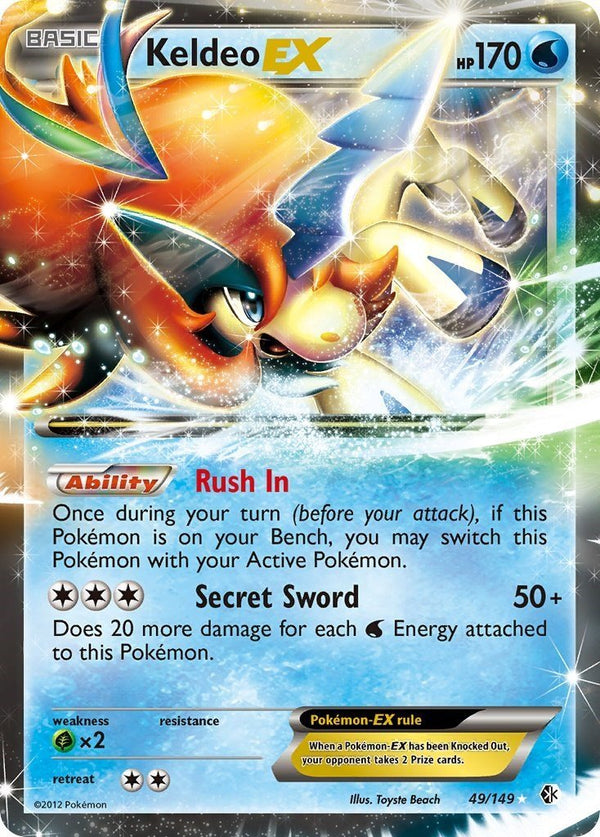 Keldeo EX [BCR - 49/149] - Cartes Sportives Rive Sud