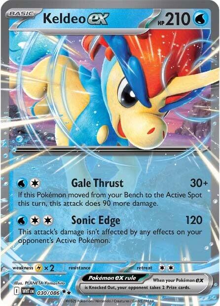 Keldeo ex [WHT - 030/086] - Cartes Sportives Rive Sud
