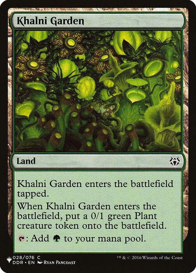 Khalni Garden [LIST - 028/076] - Cartes Sportives Rive Sud