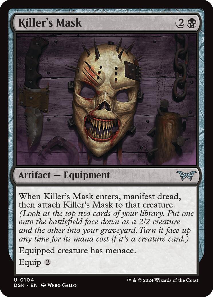 Killer's Mask [DSK - 104] - Cartes Sportives Rive Sud
