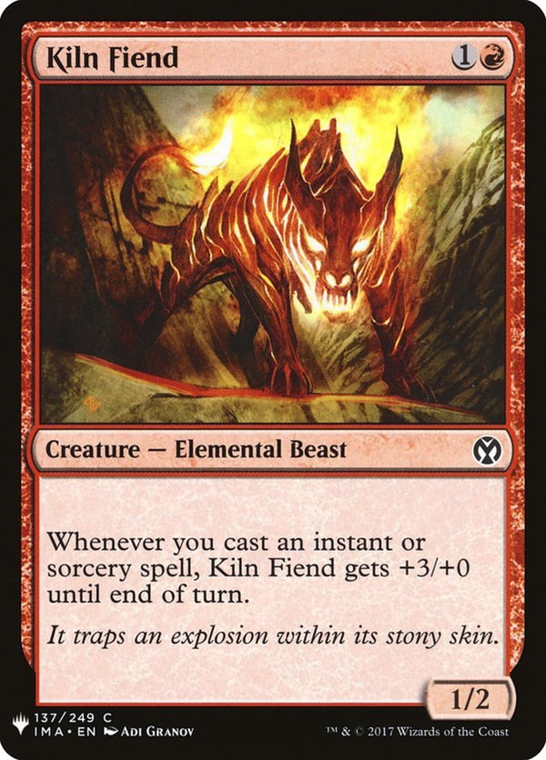Kiln Fiend [LIST - 137] - Cartes Sportives Rive Sud
