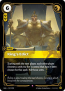 King's Edict [OGN - 237/298] - Cartes Sportives Rive Sud
