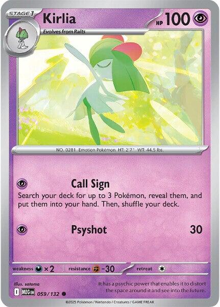 Kirlia [MEG - 059/132] - Cartes Sportives Rive Sud