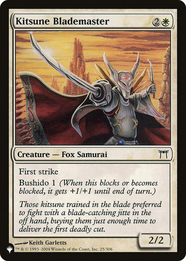 Kitsune Blademaster [LIST - 25/306] - Cartes Sportives Rive Sud