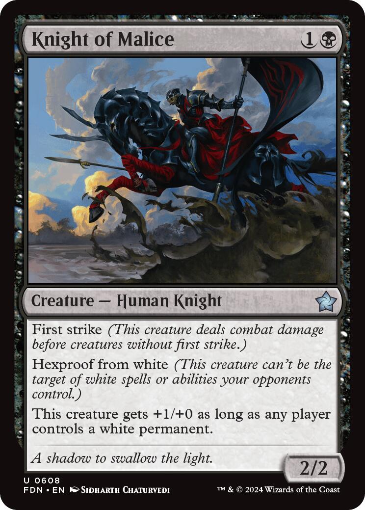 Knight of Malice [FDN - 608] - Cartes Sportives Rive Sud