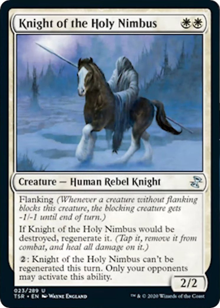 Knight of the Holy Nimbus [TSR - 23] - Cartes Sportives Rive Sud