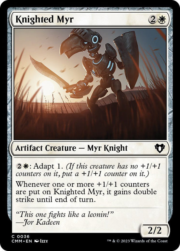 Knighted Myr [CMM - 36] - Cartes Sportives Rive Sud