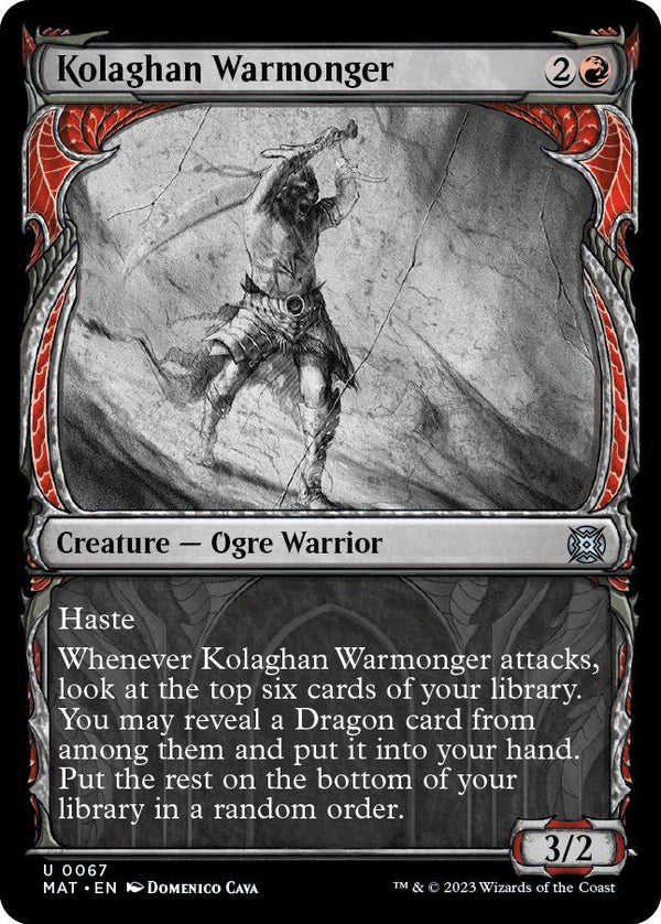 Kolaghan Warmonger (Showcase) [MAT - 67] - Cartes Sportives Rive Sud