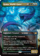Koma, World-Eater (Borderless) (Mana Foil) [FDN - 408] - Cartes Sportives Rive Sud