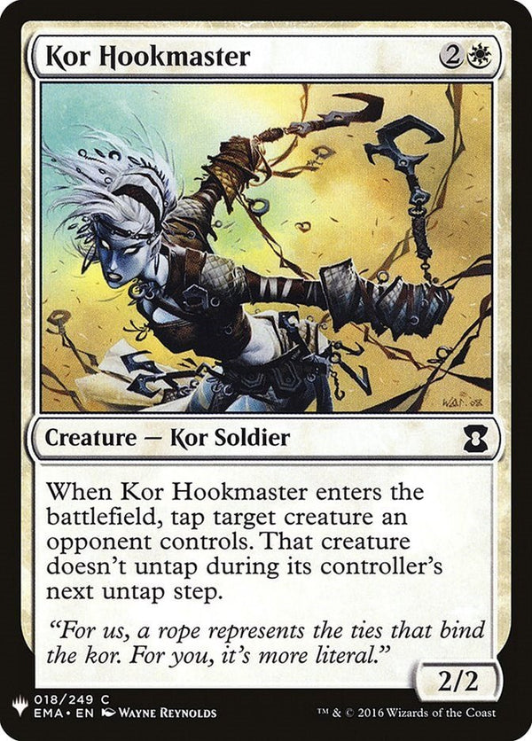 Kor Hookmaster [LIST - 18] - Cartes Sportives Rive Sud