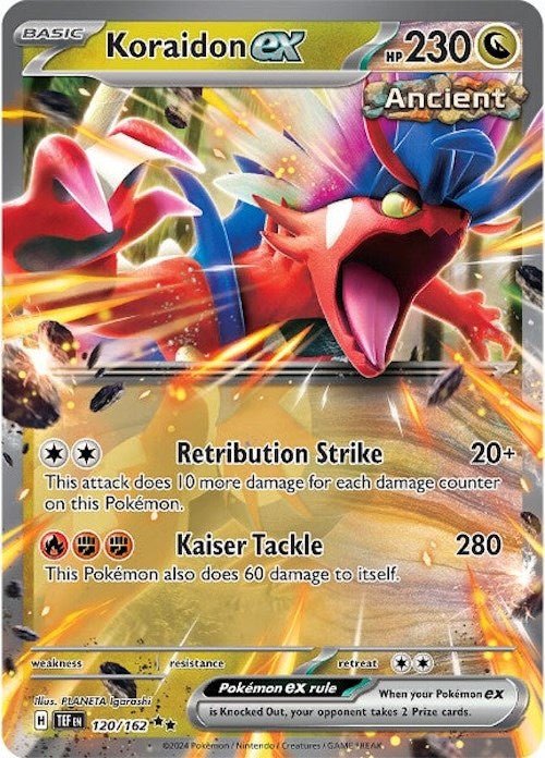 Koraidon ex [TEF - 120/162] - Cartes Sportives Rive Sud