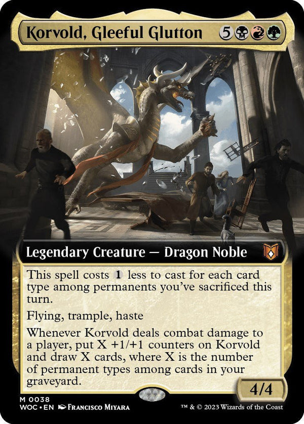 Korvold, Gleeful Glutton (Extended Art) [WOC - 38] - Cartes Sportives Rive Sud