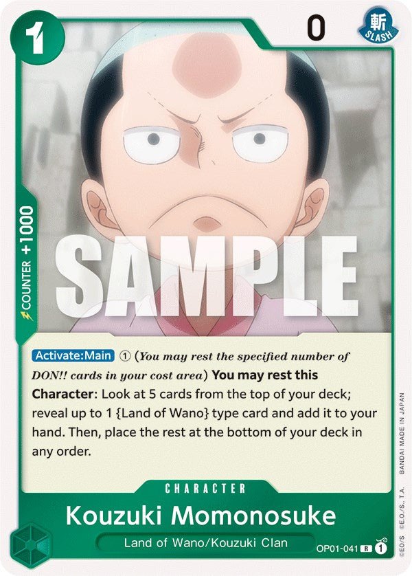 Kouzuki Momonosuke [OP01 - 041] - Cartes Sportives Rive Sud