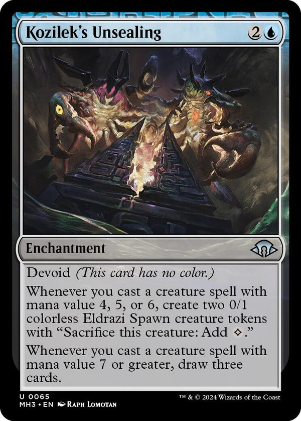 Kozilek's Unsealing [MH3 - 65] - Cartes Sportives Rive Sud