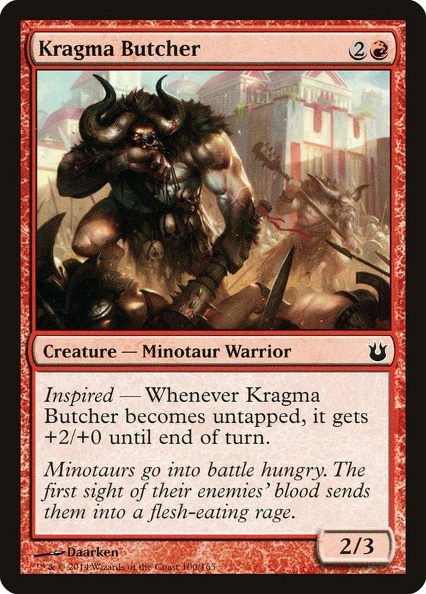 Kragma Butcher [BNG - 100] - Cartes Sportives Rive Sud
