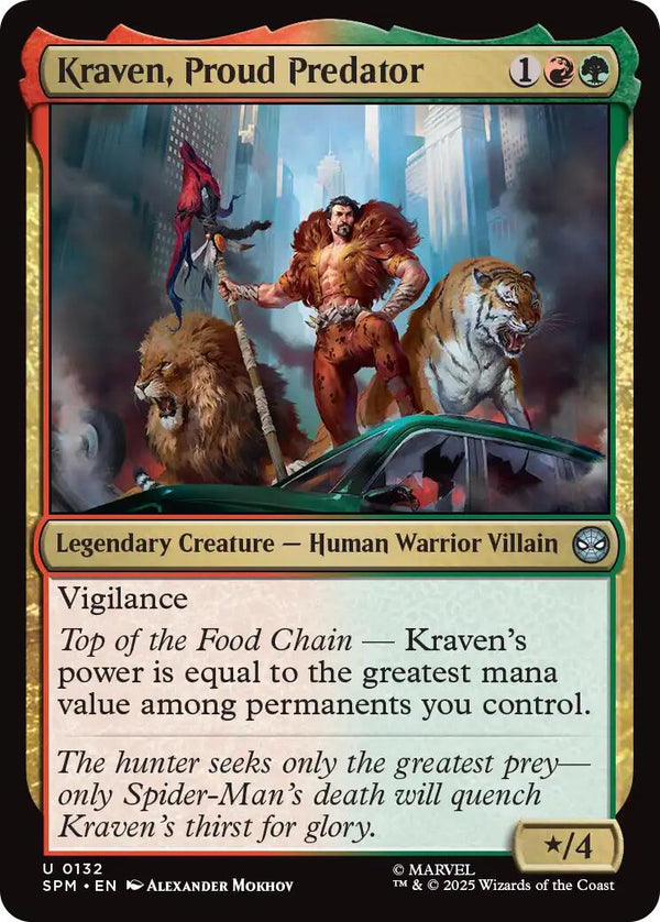 Kraven, Proud Predator [SPM - 132] - Cartes Sportives Rive Sud