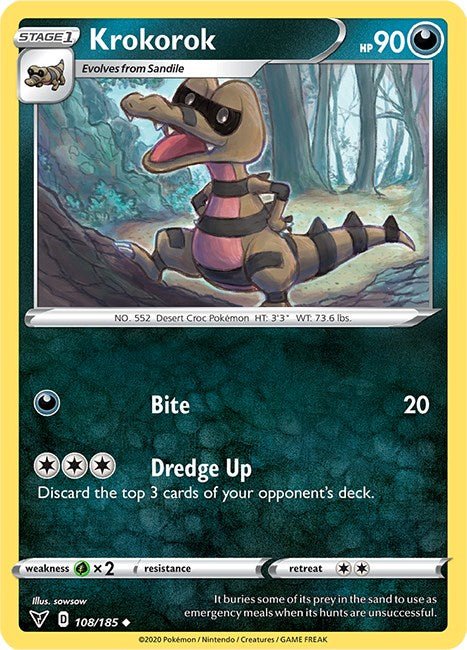 Krokorok [SWSH04 - 108/185] - Cartes Sportives Rive Sud