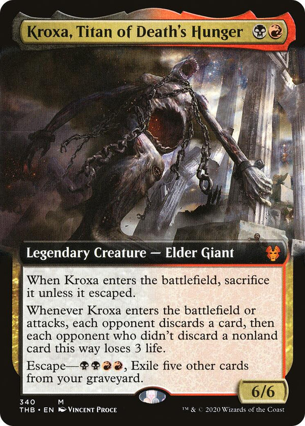Kroxa, Titan of Death's Hunger (Extended Art) [THB - 340] - Cartes Sportives Rive Sud