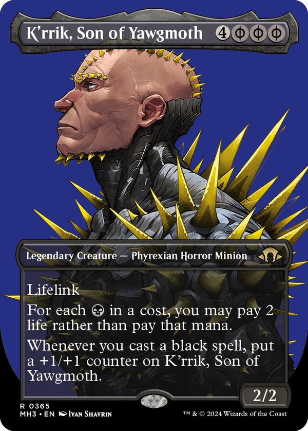 K'rrik, Son of Yawgmoth (Borderless) [MH3 - 365] - Cartes Sportives Rive Sud