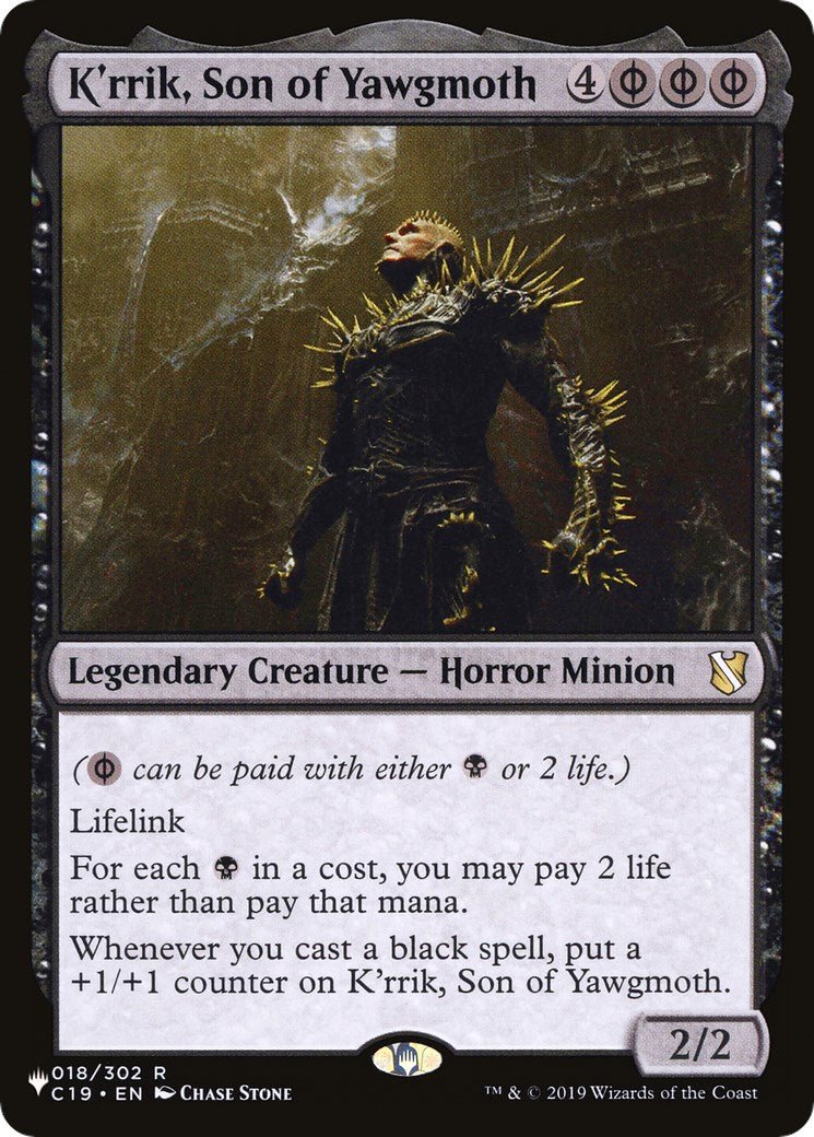 K'rrik, Son of Yawgmoth [LIST - 18] - Cartes Sportives Rive Sud