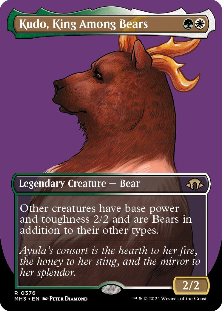 Kudo, King Among Bears (Borderless) [MH3 - 376] - Cartes Sportives Rive Sud