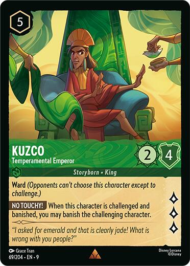 Kuzco - Temperamental Emperor [9 - 69/204] - Cartes Sportives Rive Sud