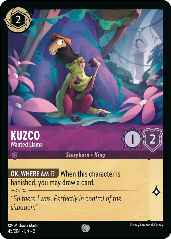 Kuzco - Wanted Llama [2 - 45/204] - Cartes Sportives Rive Sud