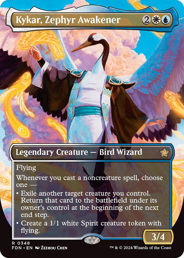 Kykar, Zephyr Awakener (Borderless) [FDN - 348] - Cartes Sportives Rive Sud