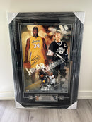 LA Legends Shaquille O'Neil / Wayne Gretzky Framed 43x29 Autographed Authenticated Upper Deck Limited /50 - Cartes Sportives Rive Sud