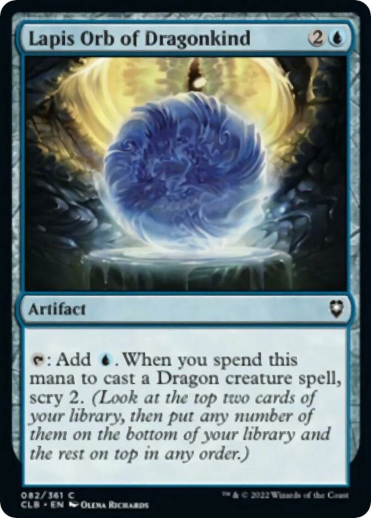 Lapis Orb of Dragonkind [CLB - 82] - Cartes Sportives Rive Sud
