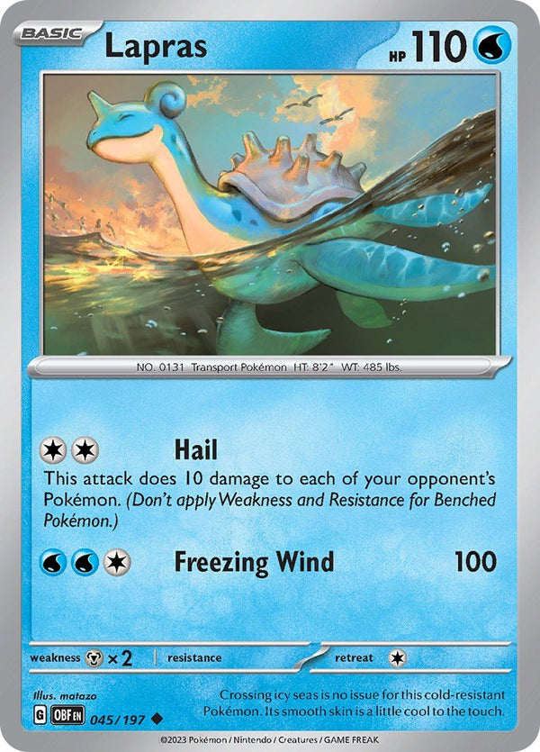 Lapras [OBF - 045/197] - Cartes Sportives Rive Sud
