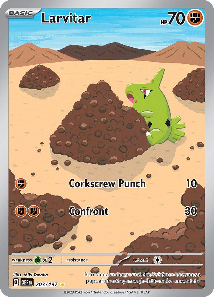 Larvitar - 203/197 [OBF - 203/197] - Cartes Sportives Rive Sud
