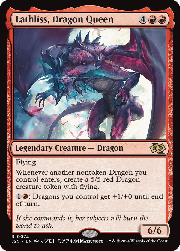 Lathliss, Dragon Queen (Anime) [J25 - 74] - Cartes Sportives Rive Sud