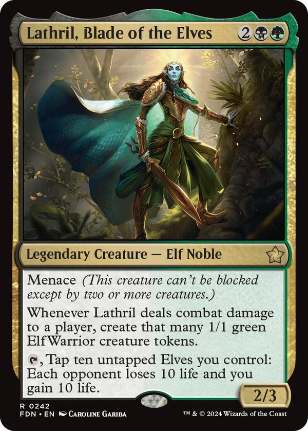 Lathril, Blade of the Elves [FDN - 242] - Cartes Sportives Rive Sud
