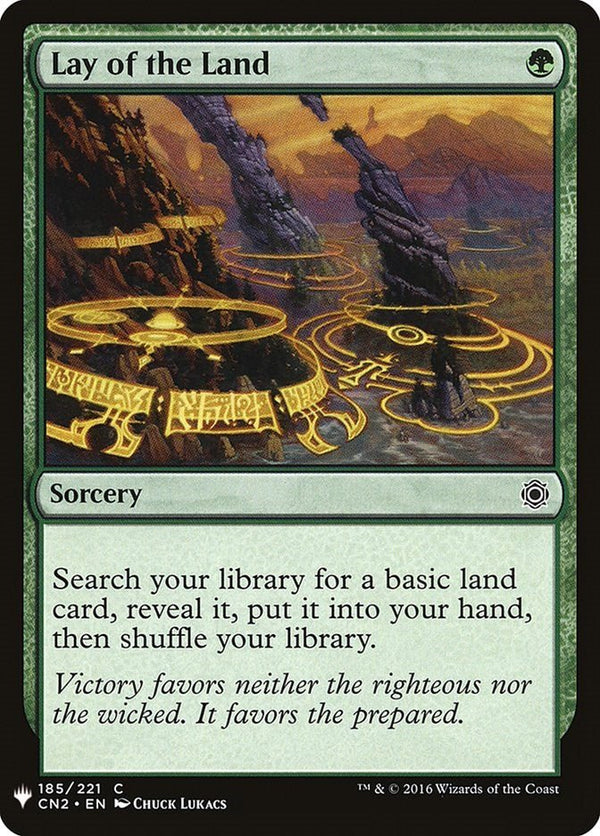 Lay of the Land [LIST - 185] - Cartes Sportives Rive Sud