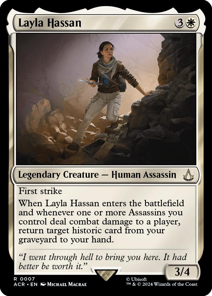 Layla Hassan [ACR - 7] - Cartes Sportives Rive Sud