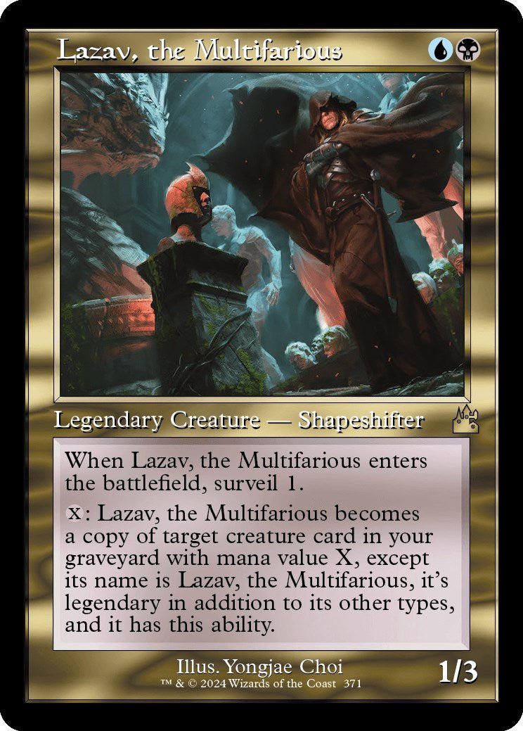 Lazav, the Multifarious (Retro Frame) [RVR - 371] - Cartes Sportives Rive Sud
