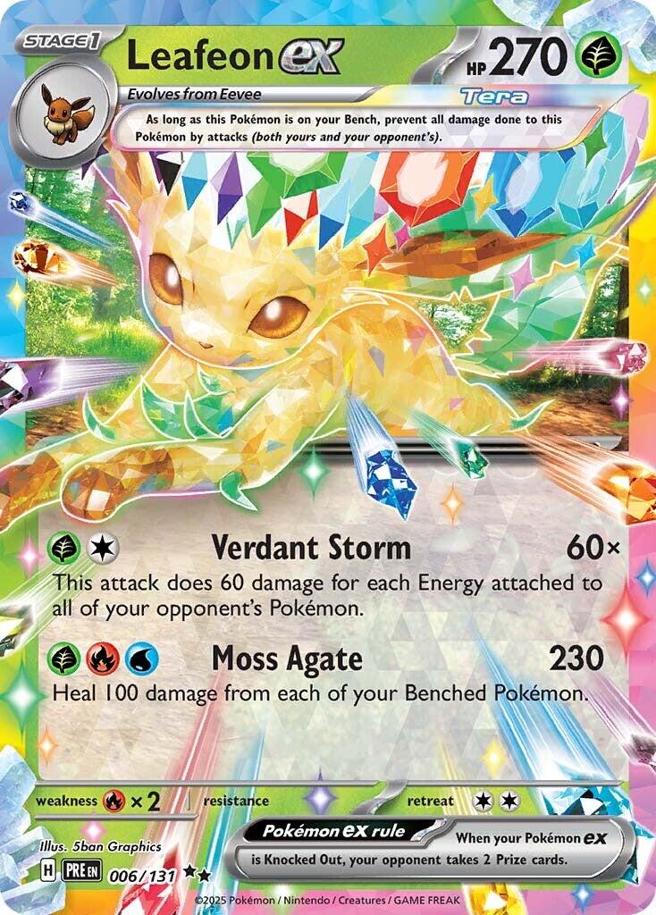 Leafeon ex - 006/131 [PRE - 006/131] - Cartes Sportives Rive Sud