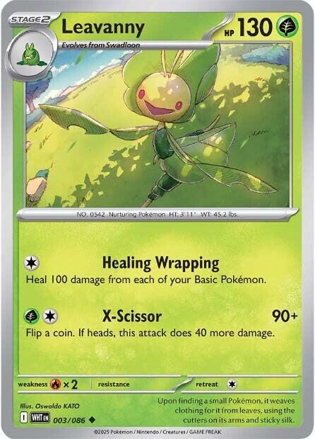 Leavanny [WHT - 003/086] - Cartes Sportives Rive Sud