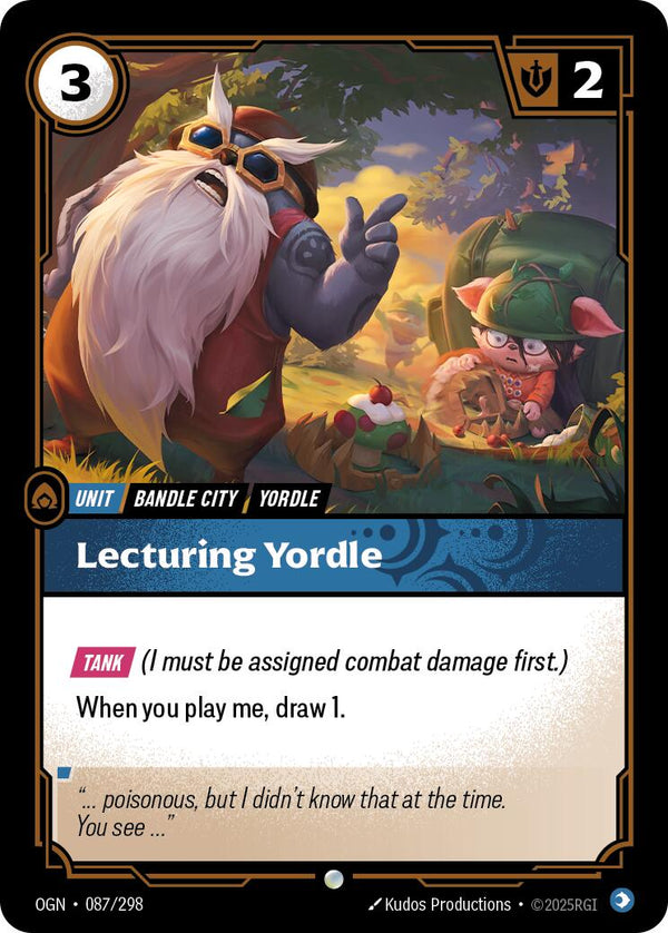 Lecturing Yordle [OGN - 087/298] - Cartes Sportives Rive Sud