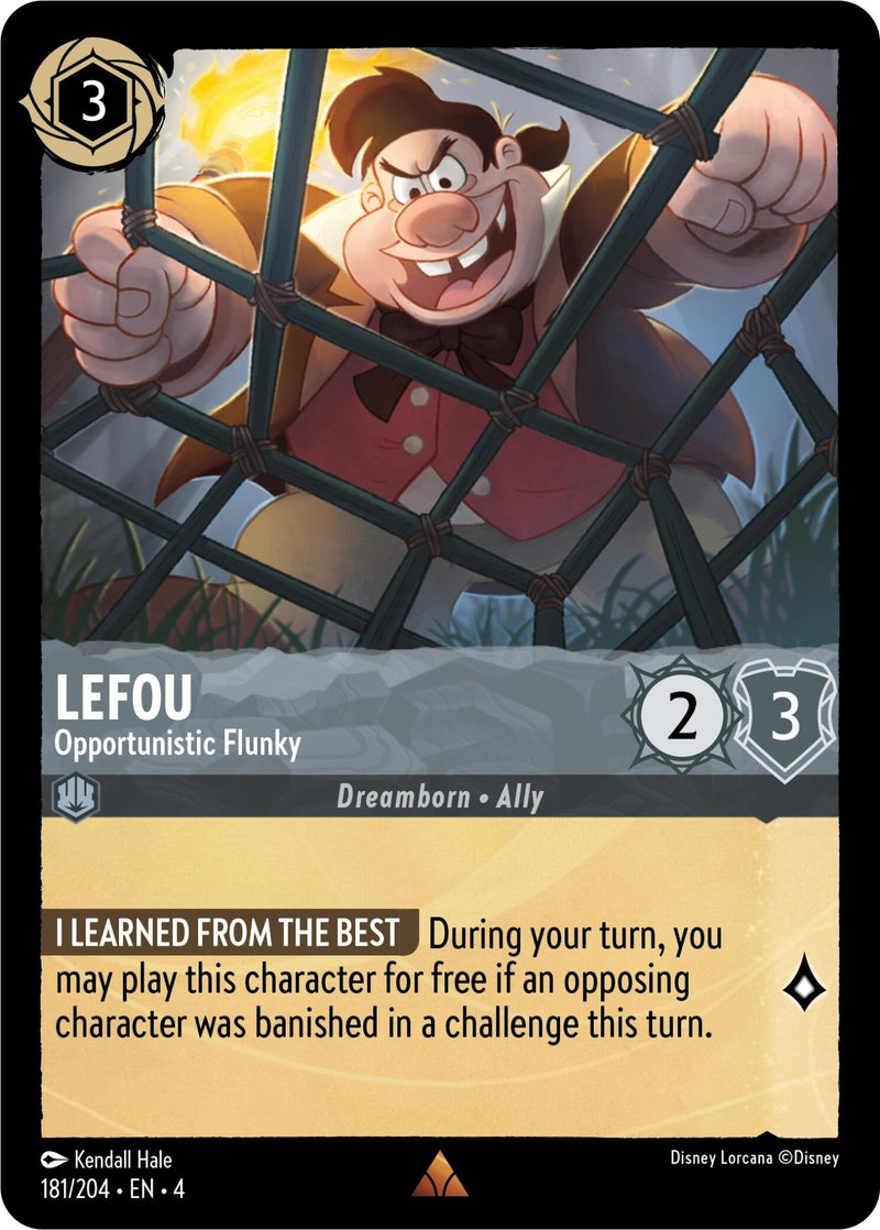 LeFou - Opportunistic Flunky [4 - 181/204] - Cartes Sportives Rive Sud