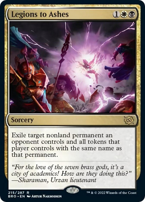 Legions to Ashes [BRO - 215] - Cartes Sportives Rive Sud
