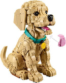 Lego Icons Golden Retriever Puppy (2102 Pieces) 11384 - Cartes Sportives Rive Sud