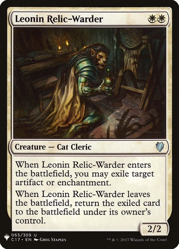 Leonin Relic - Warder (C17) [LIST - 65] - Cartes Sportives Rive Sud