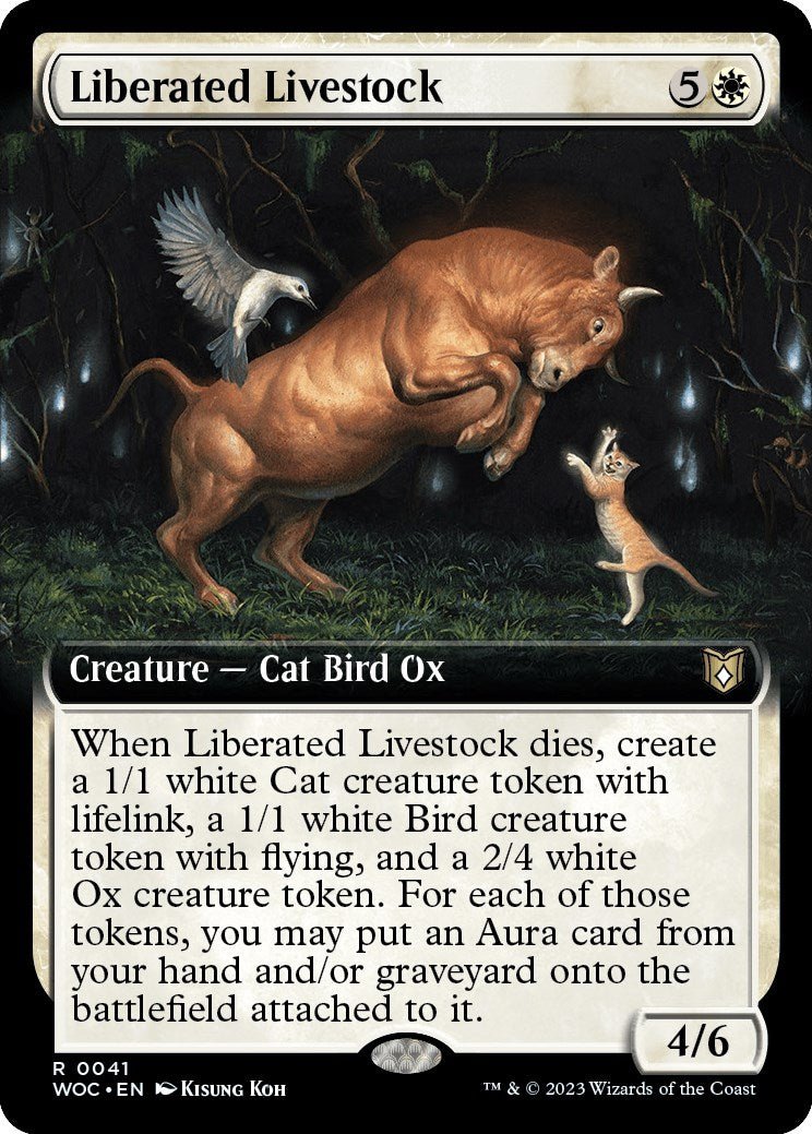 Liberated Livestock (Extended Art) [WOC - 41] - Cartes Sportives Rive Sud