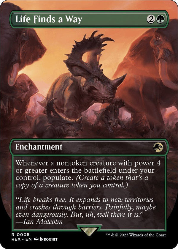 Life Finds a Way (Borderless) [REX - 5] - Cartes Sportives Rive Sud